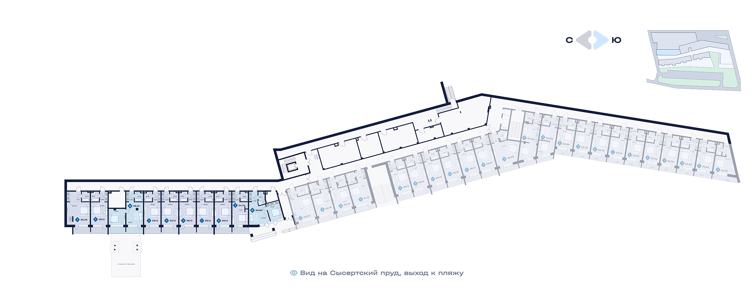 План этажа — апартаменты №3